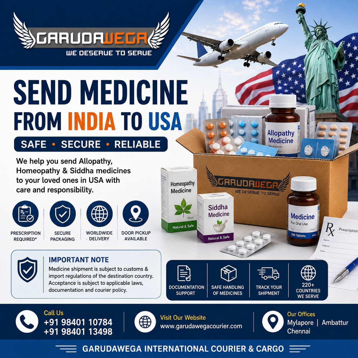 Medicine Sending to USA