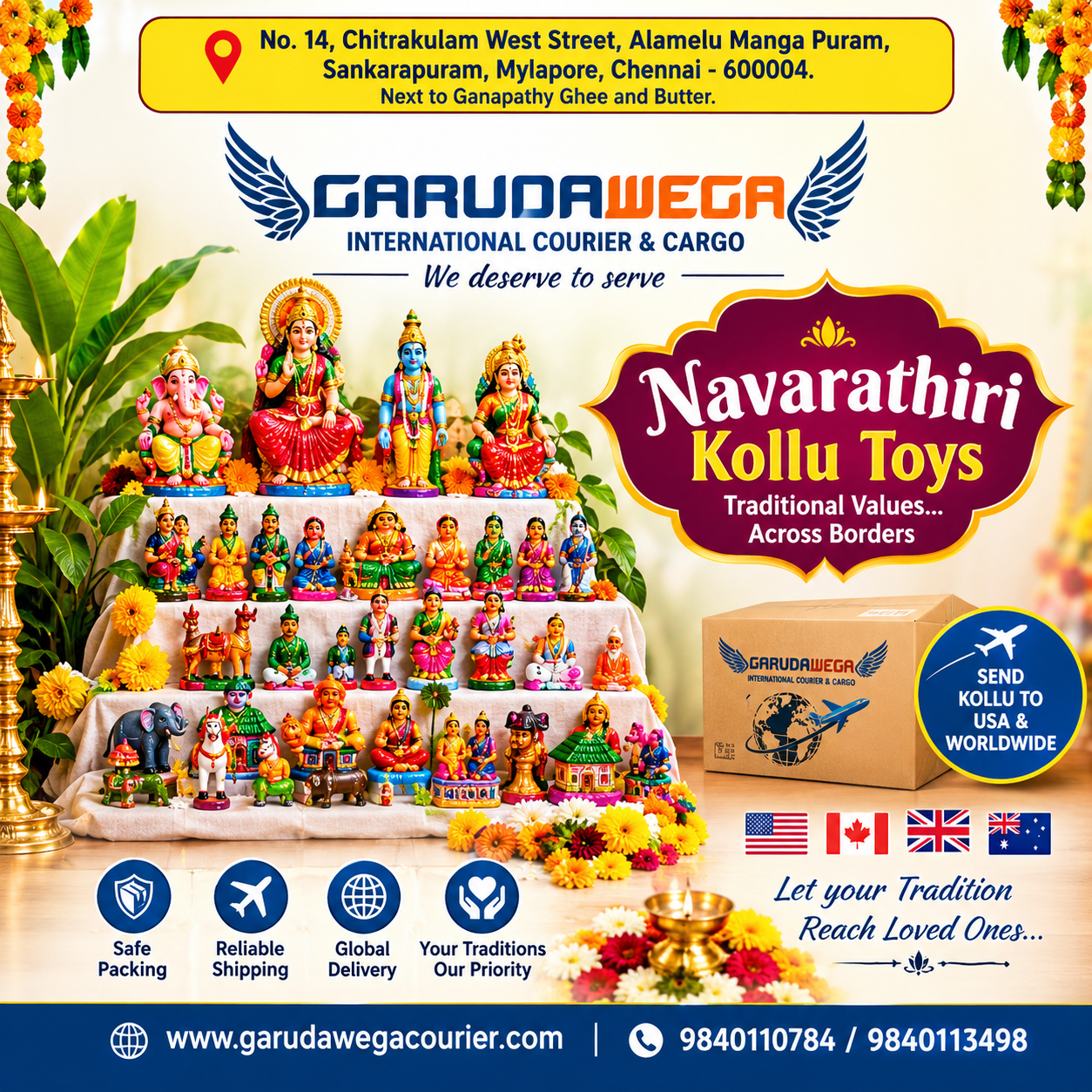 Kolu Toys Courier to USA