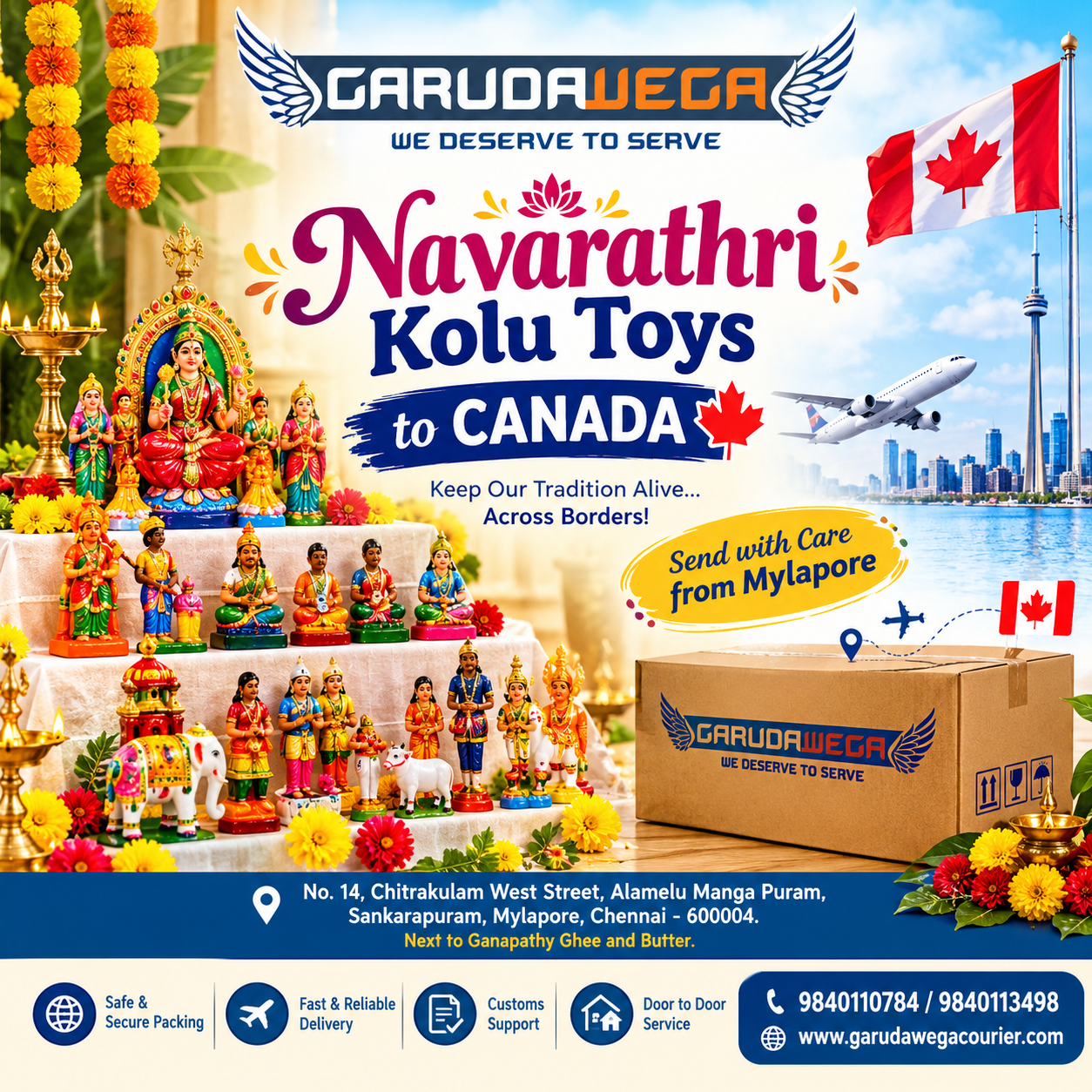 Kolu Toys Courier to Canada