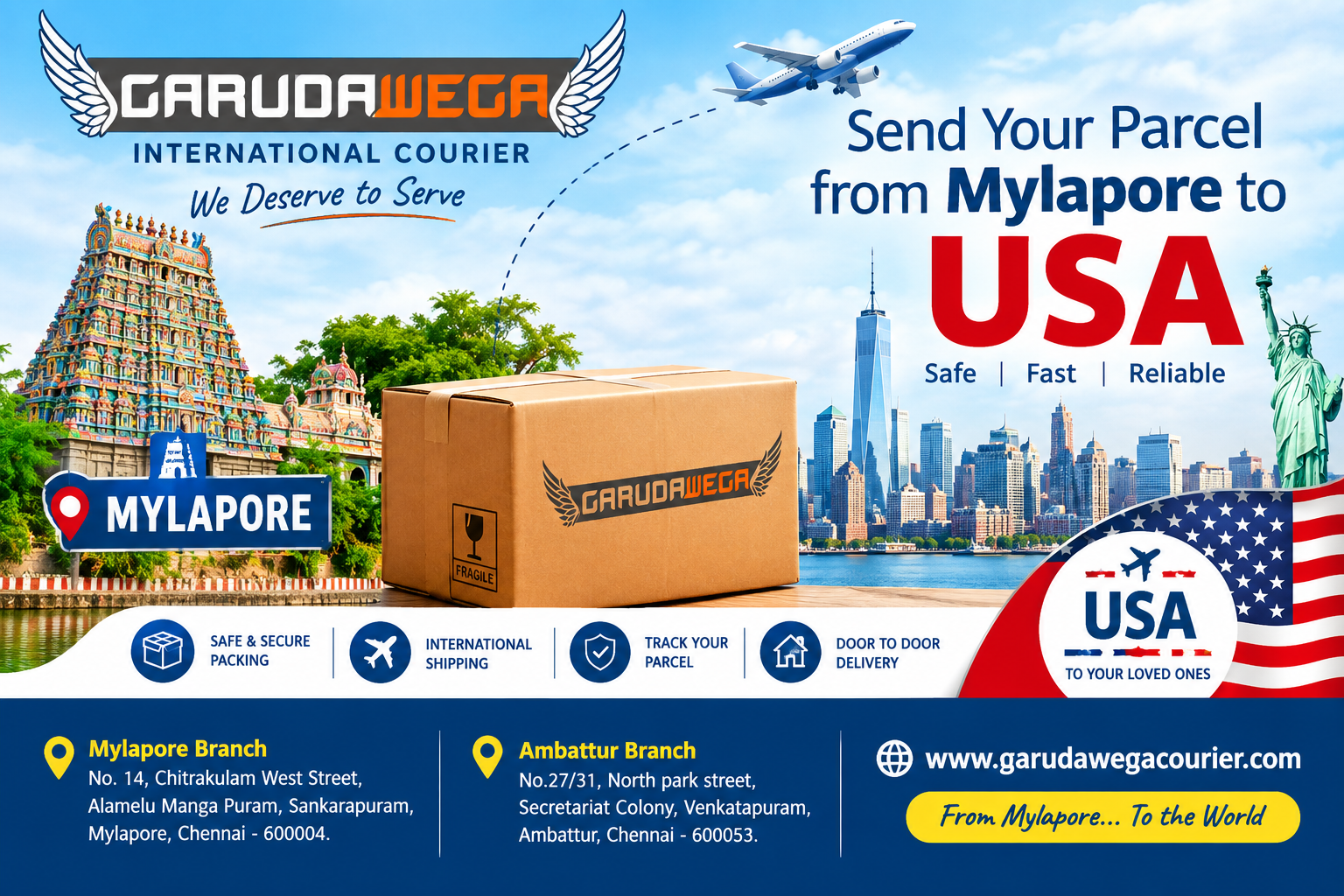 USA Courier Service Mylapore